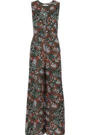 Floral-print crepe jumpsuit by Maje at The Outnet